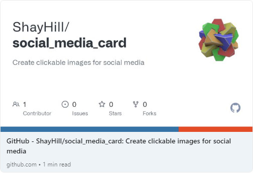 /Github preview card on LinkedIn